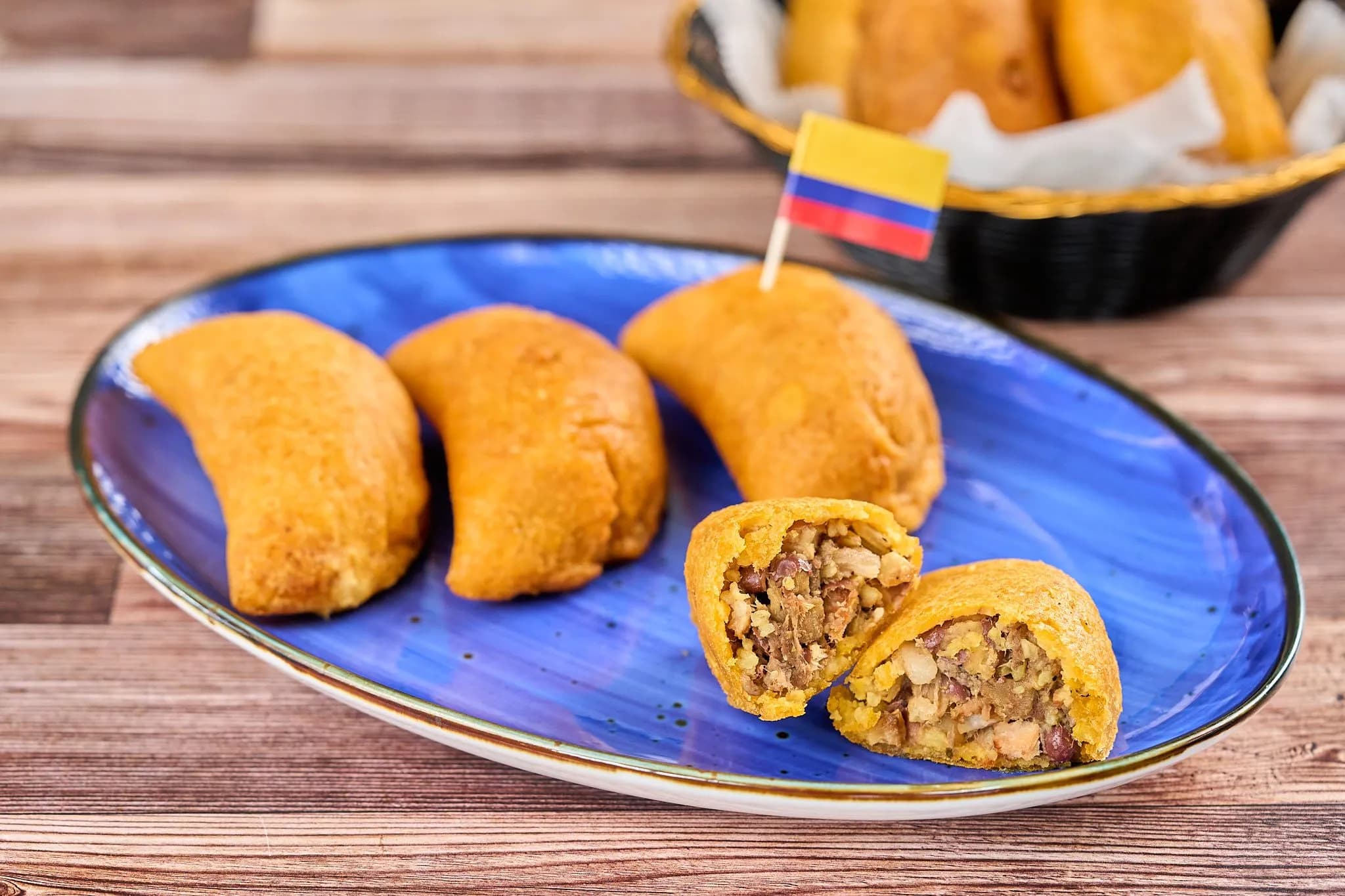 Colombian empanadas at Antojitos y Más